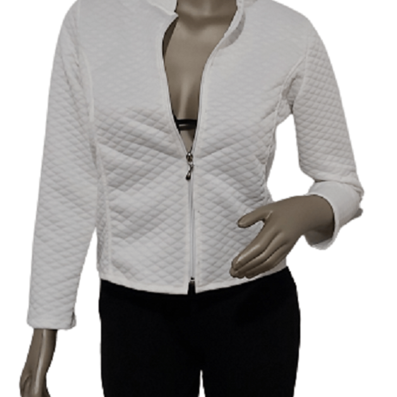 Jaqueta feminina bomber jacquard hot sale matelasse