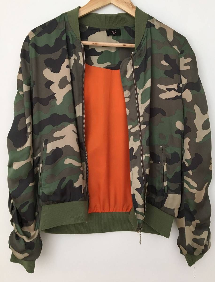 jaqueta bomber feminina exercito