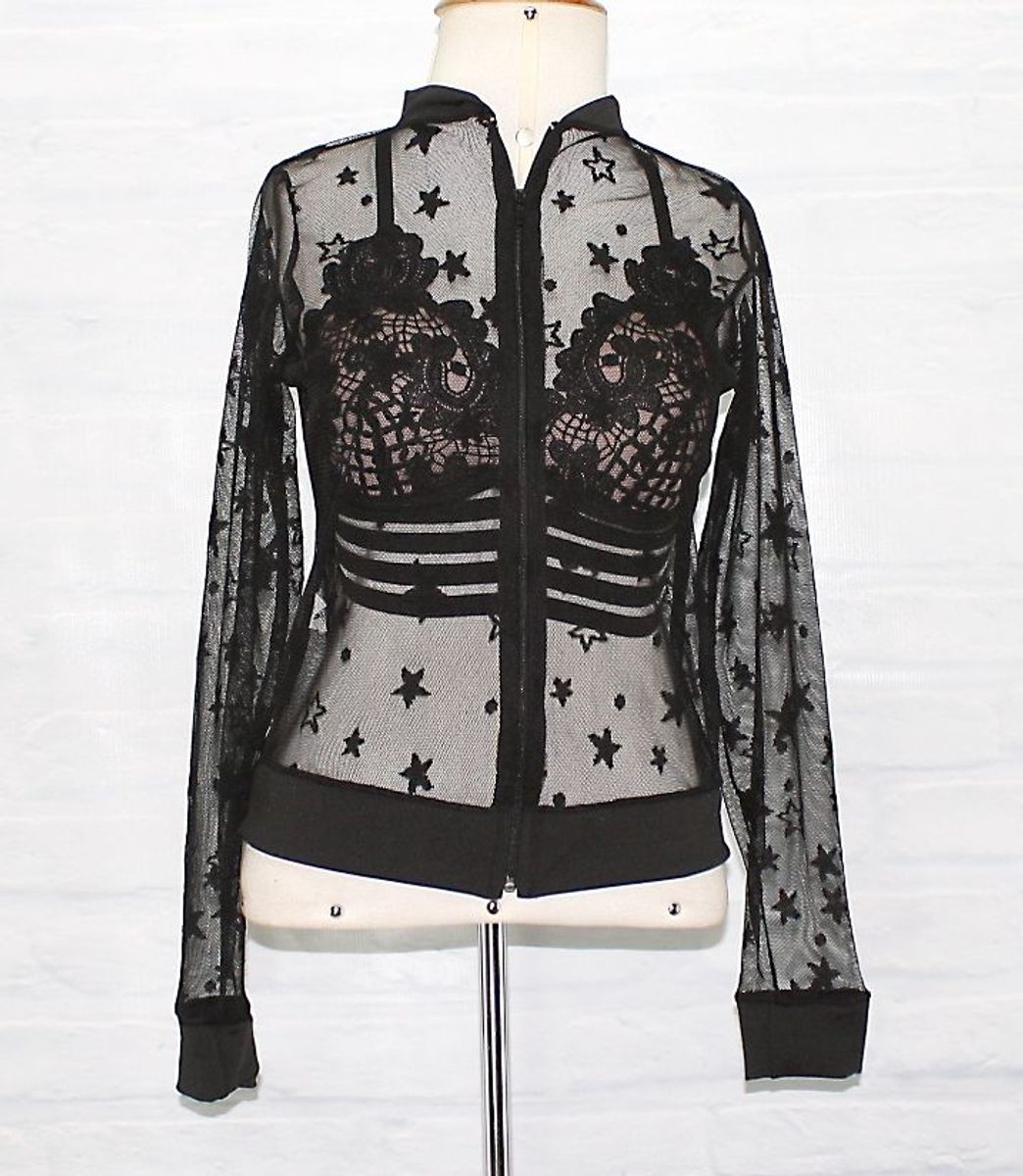 casaco bomber transparente