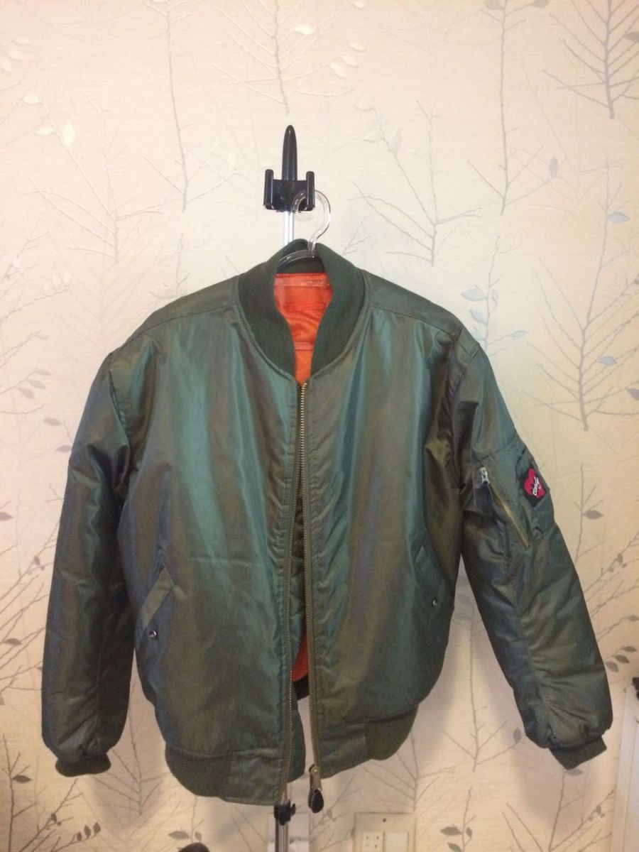jaqueta bomber verde masculina