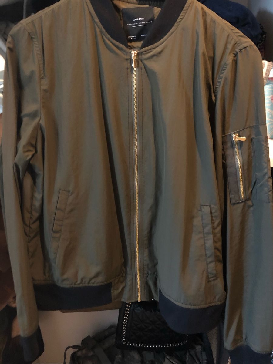 jaqueta bomber verde militar feminina