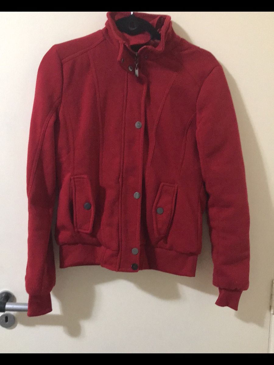 jaqueta bomber vermelha