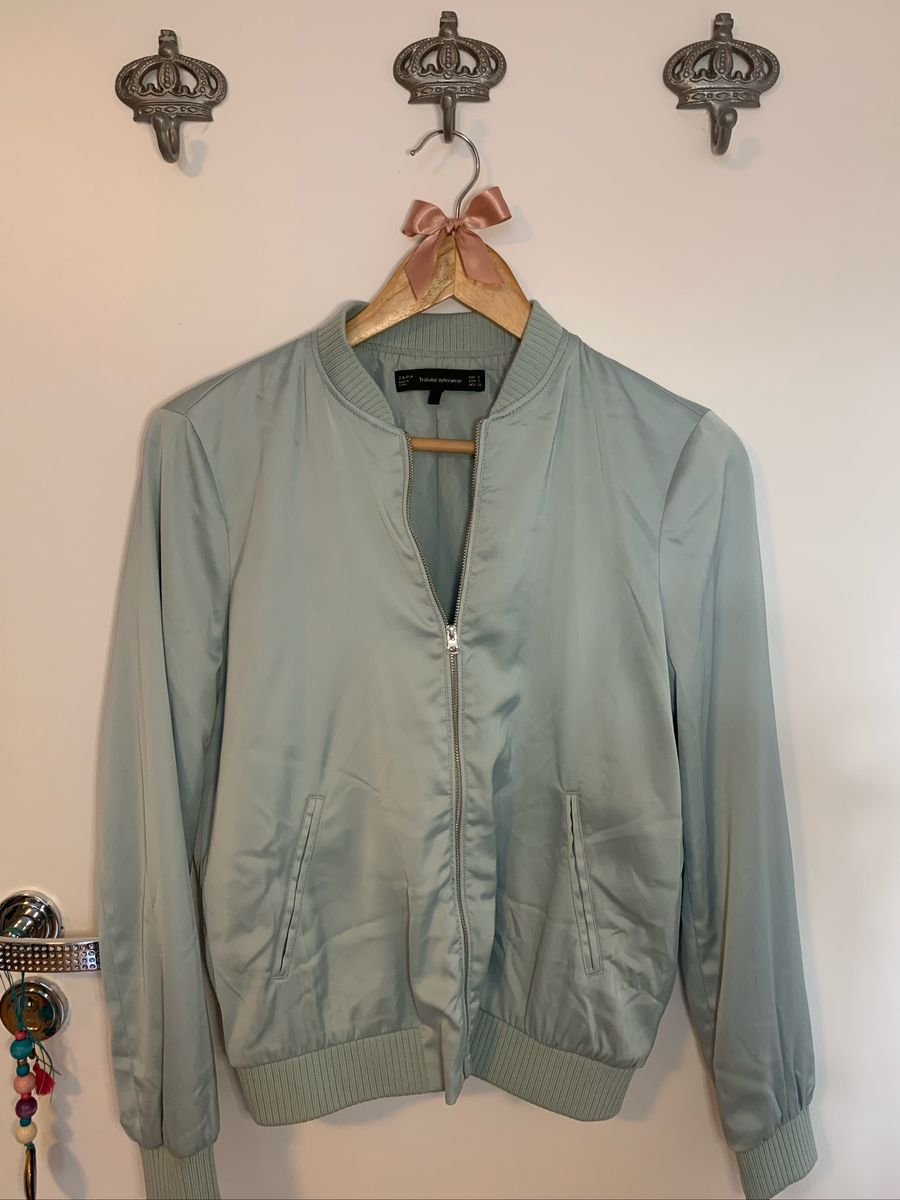 jaqueta verde zara