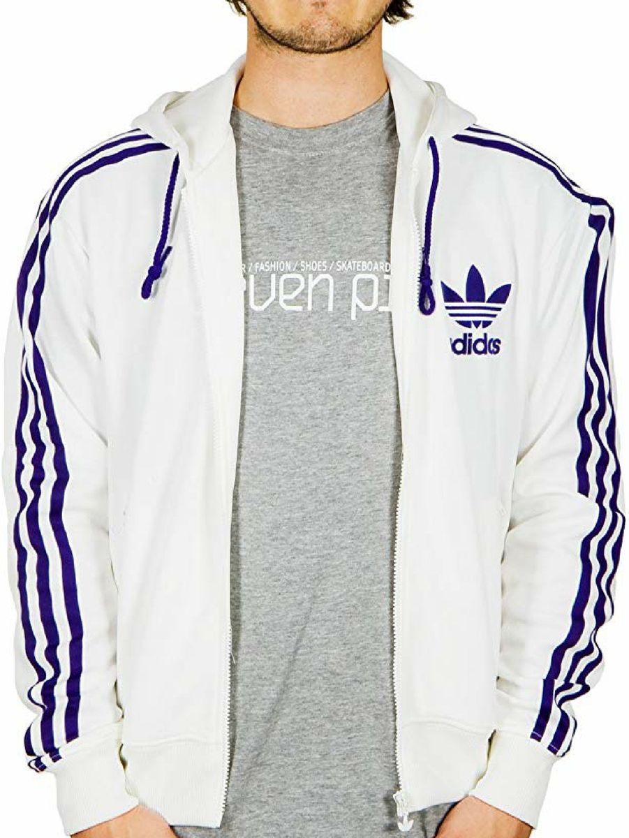 jaqueta branca masculina adidas