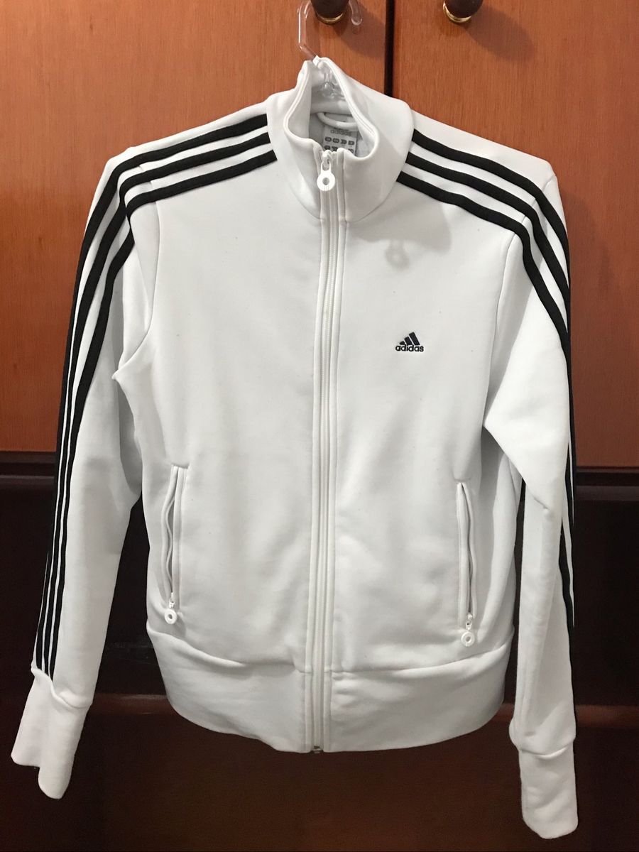 Casaco adidas branco sales feminino