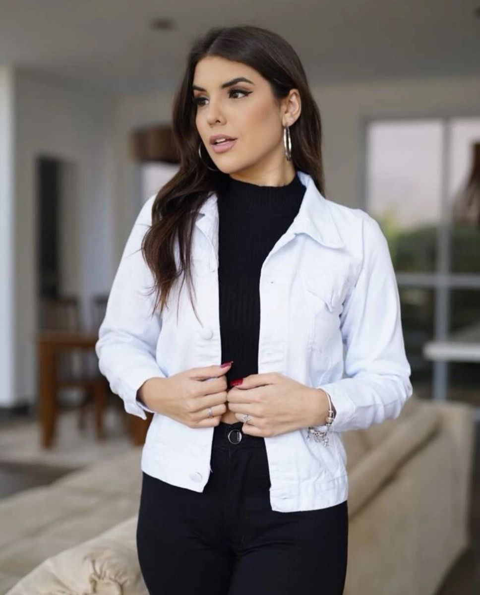 Looks Jaqueta Branca E Preta Jaqueta Branca Feminina Fashion Moda