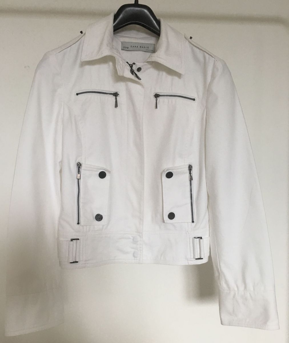 jaqueta branca zara