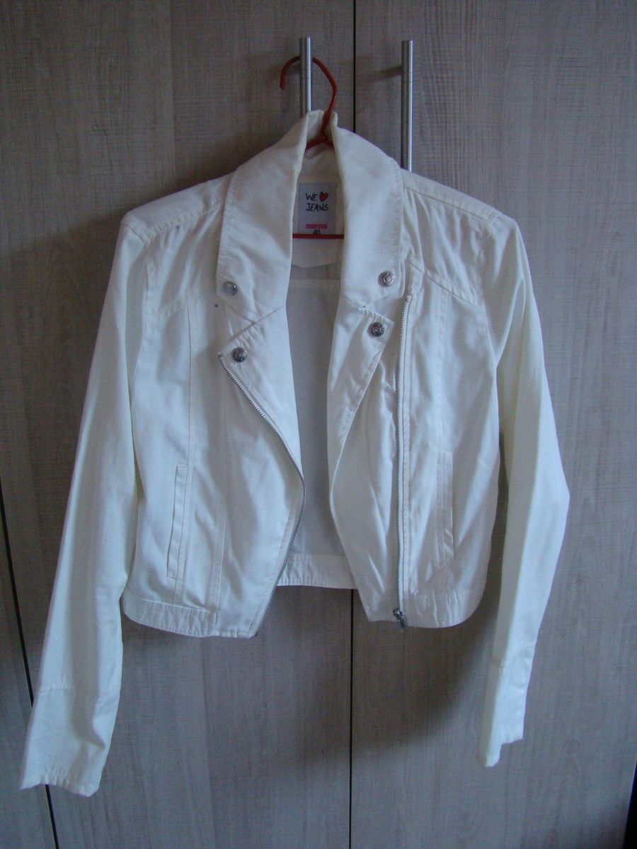 jaqueta branca marisa