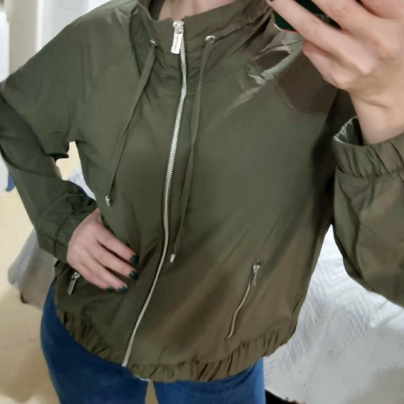 Jaqueta Calvin Klein Corta Vento Bomber Casaco Feminino Calvin