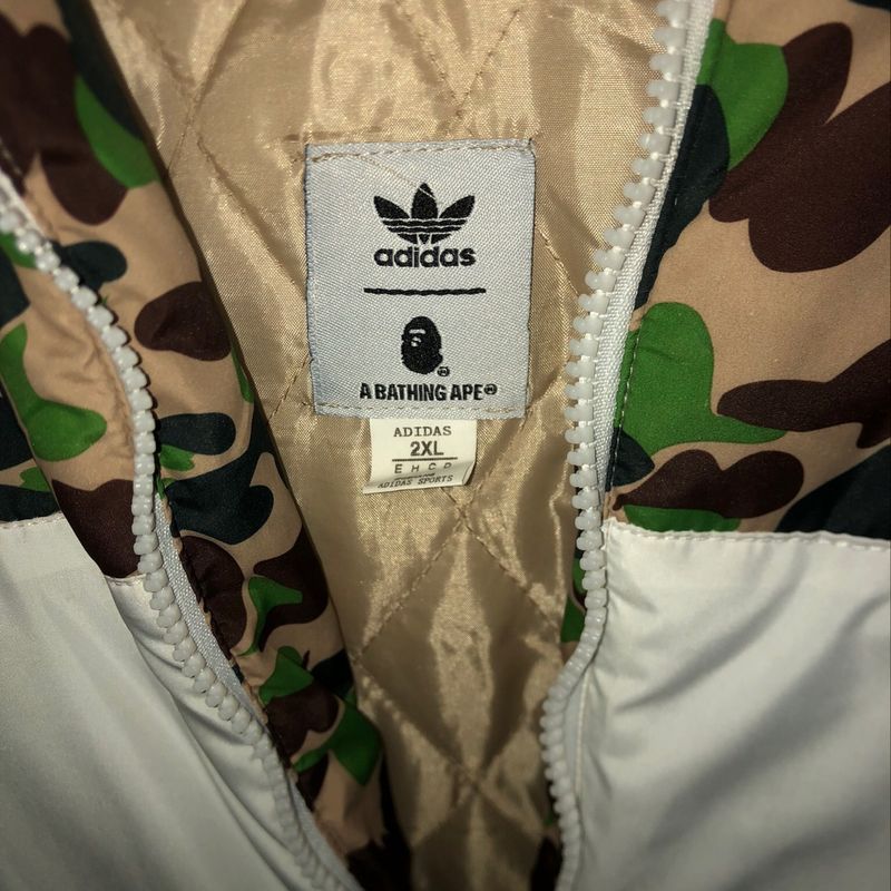 Jaqueta Camuflada Camo Adidas X Bape 2017 Casaco Masculino