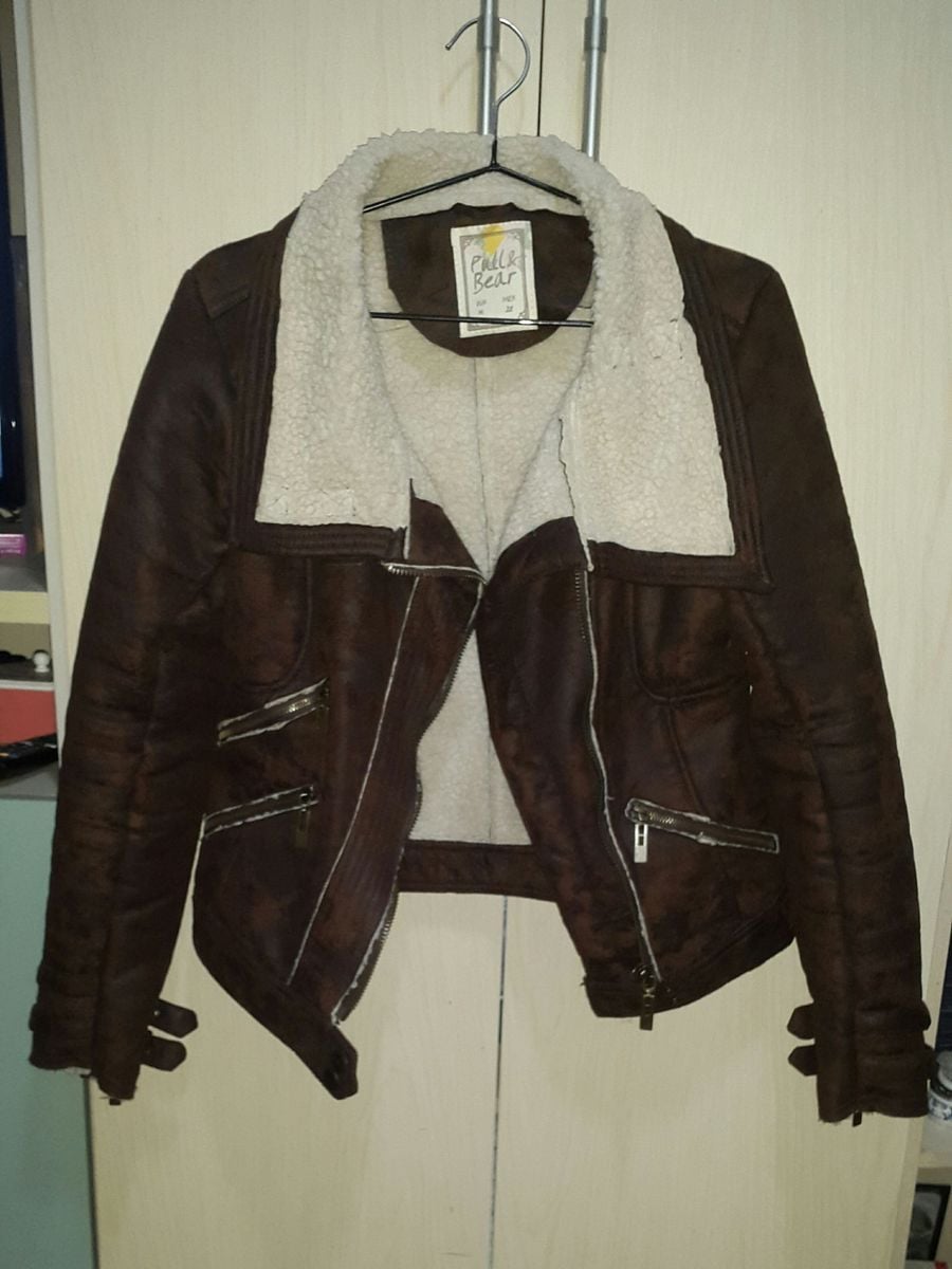 jaqueta forrada com lã