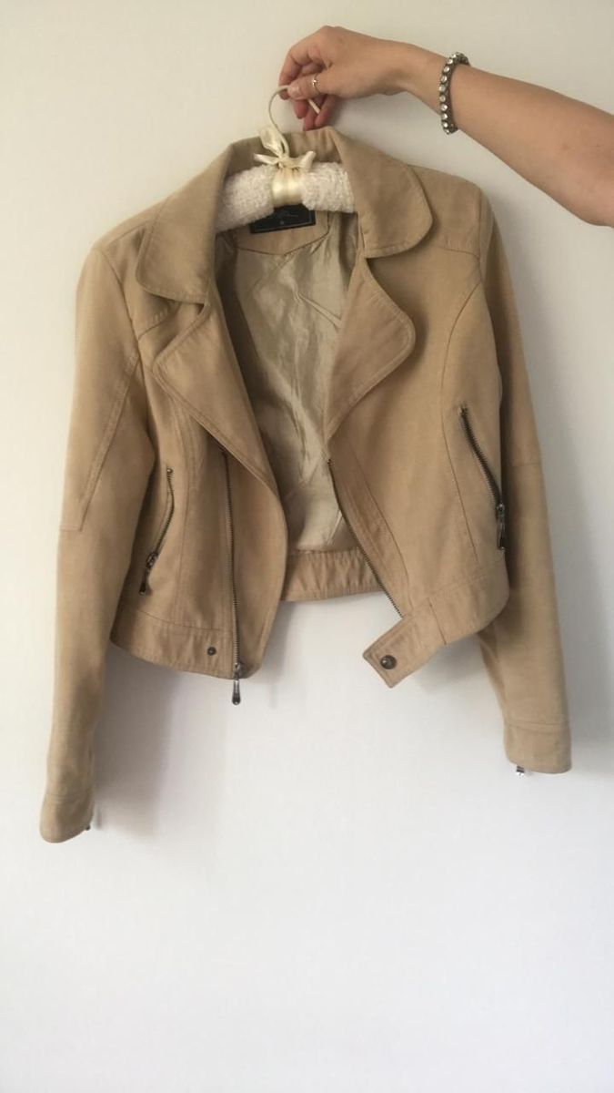 jaqueta feminina de camurça