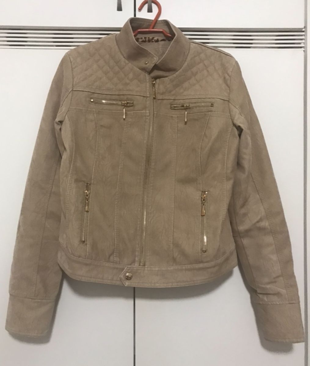 jaqueta feminina de camurça