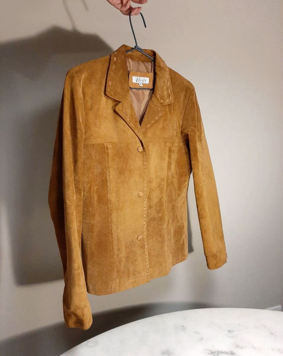 jaqueta de camurça feminina