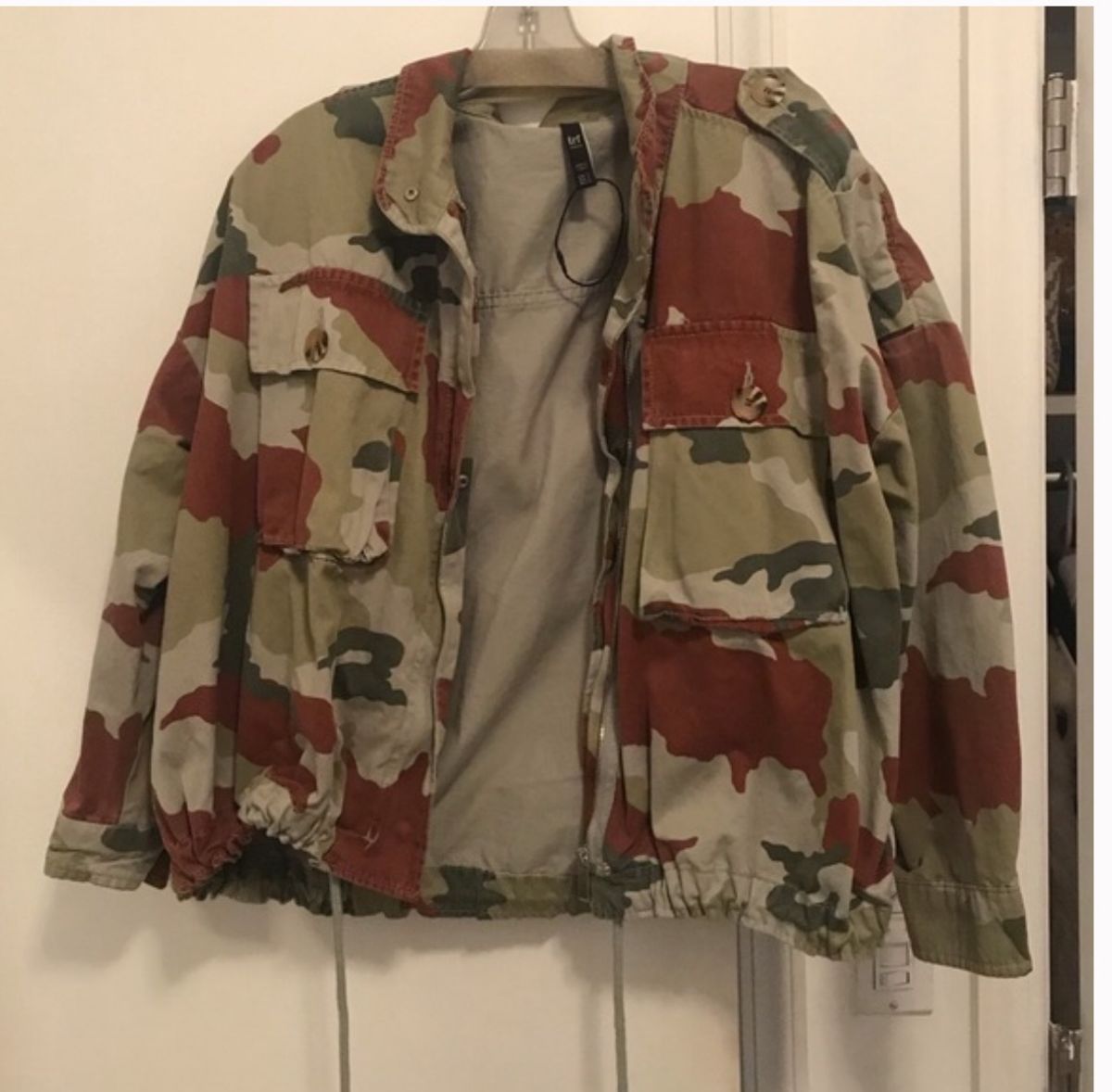 jaqueta militar feminina zara