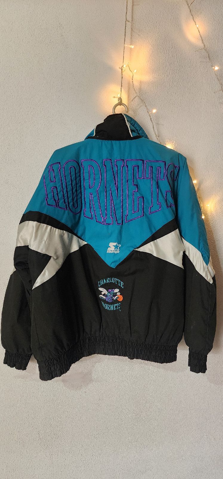 Jaqueta Charlotte Hornets Anos 90 | Casaco Masculino Starter Usado ...