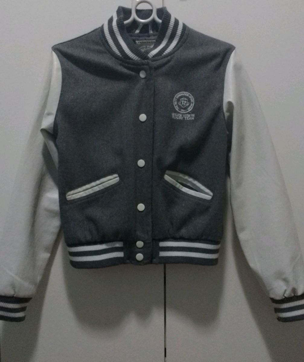 jaqueta college couro