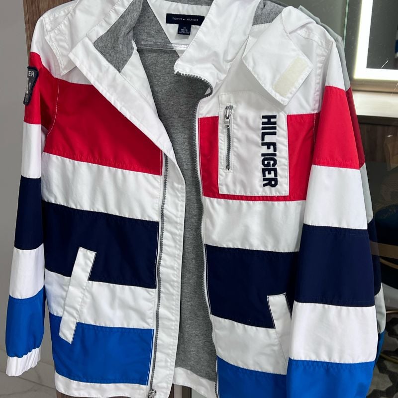 Jaqueta Casaco Corta Vento com Moletom Tommy Hilfiger Roupa Infantil para  Menino Tommy Hilfiger Usado 72547082 enjoei - Main Image