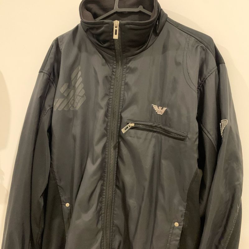 【EMPORIO ARMANI】NO COLLAR JACKET 281T Jaqueta Corta Vento Empório Armani | Emporio Armani Usado