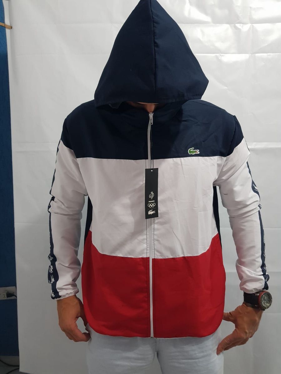 casaco corta vento lacoste