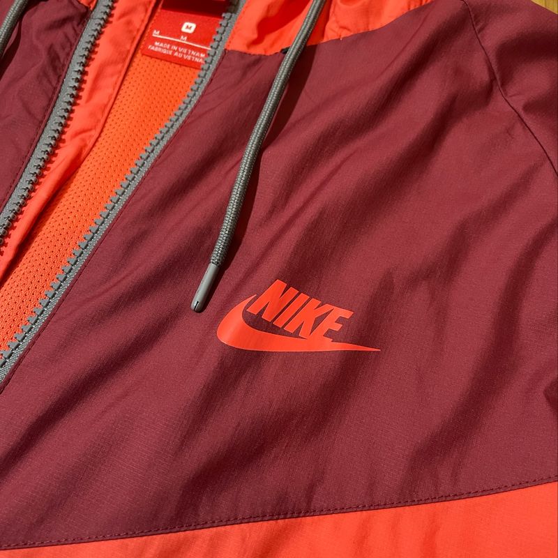 Corta vento nike laranja sales e cinza