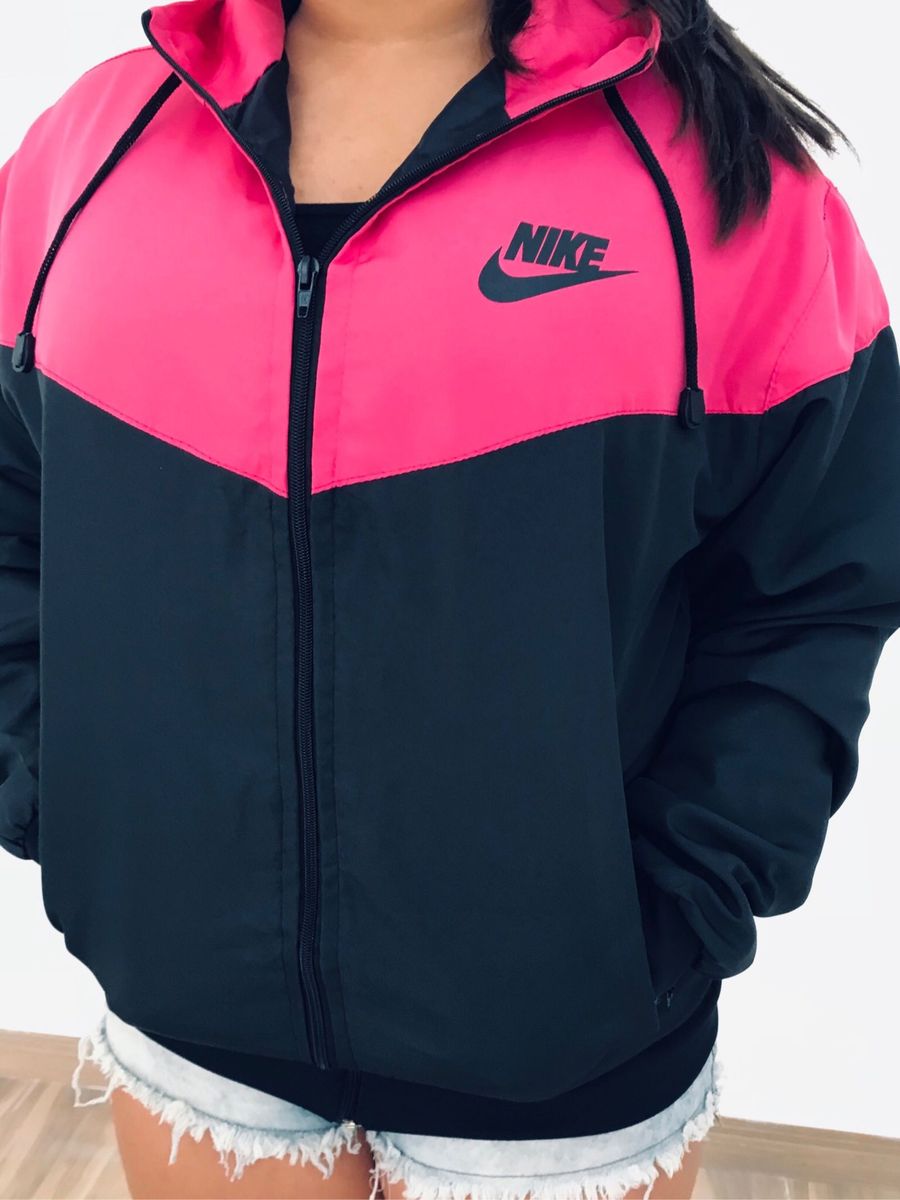 Corta vento hot sale rosa nike