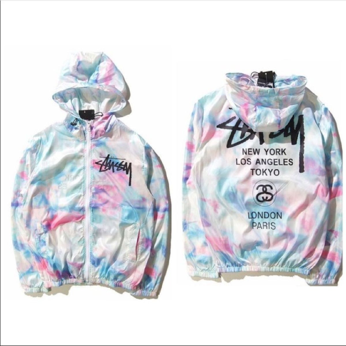 corta vento stussy colorful