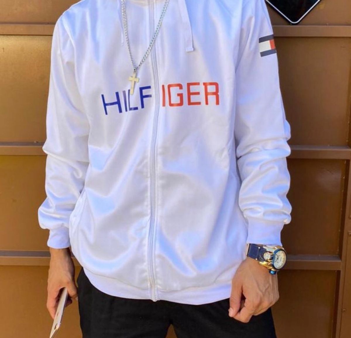 corta vento tommy hilfiger branco