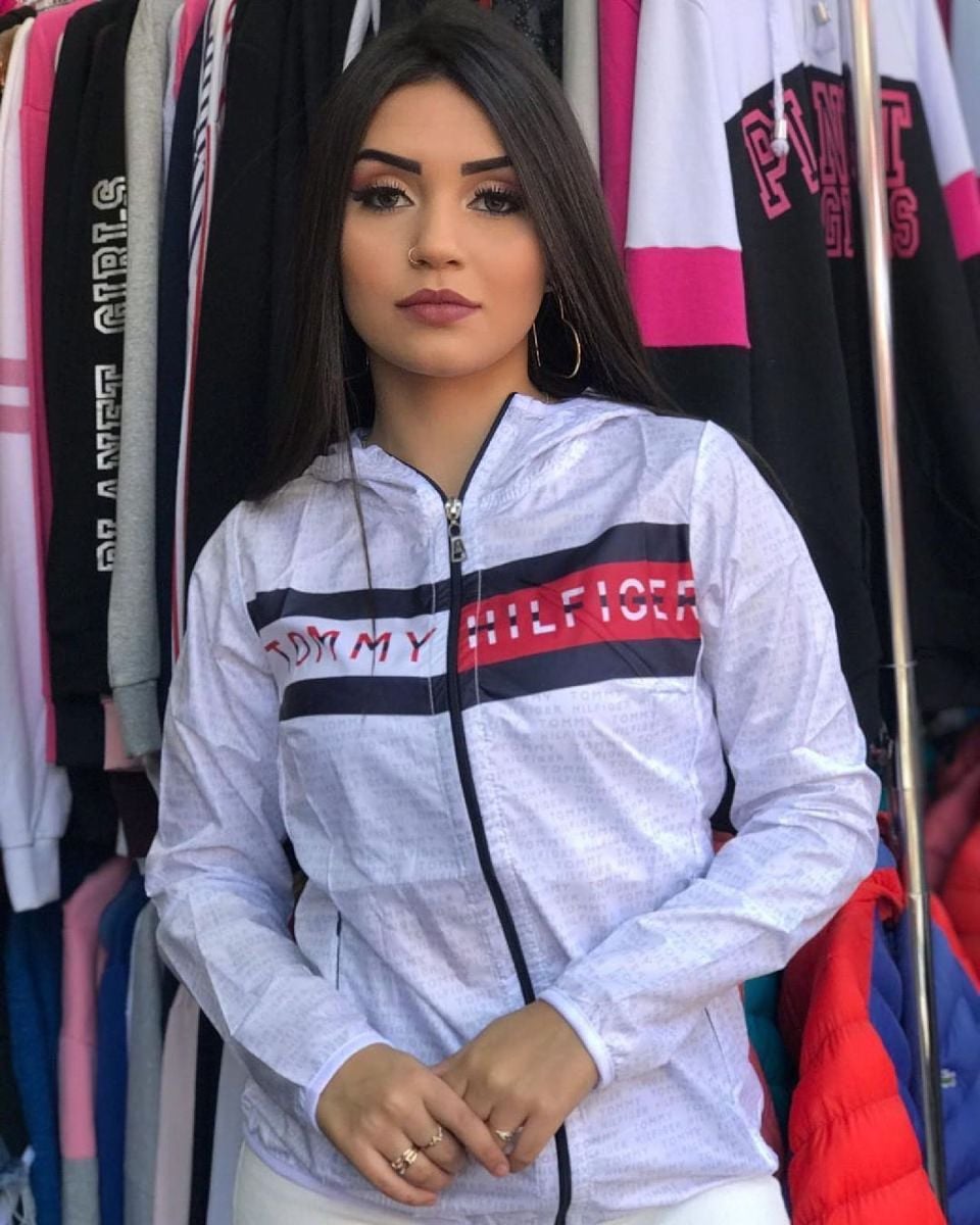 corta vento tommy feminina