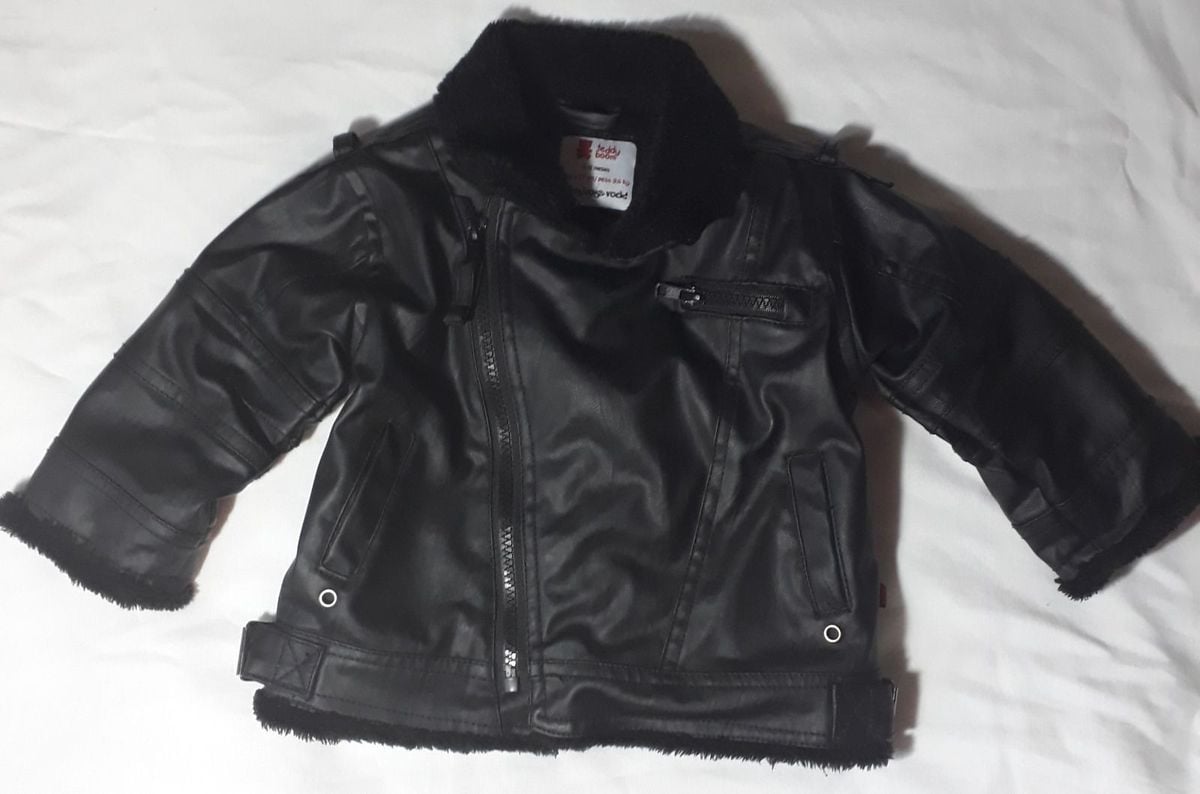 jaqueta couro bebe 1 ano