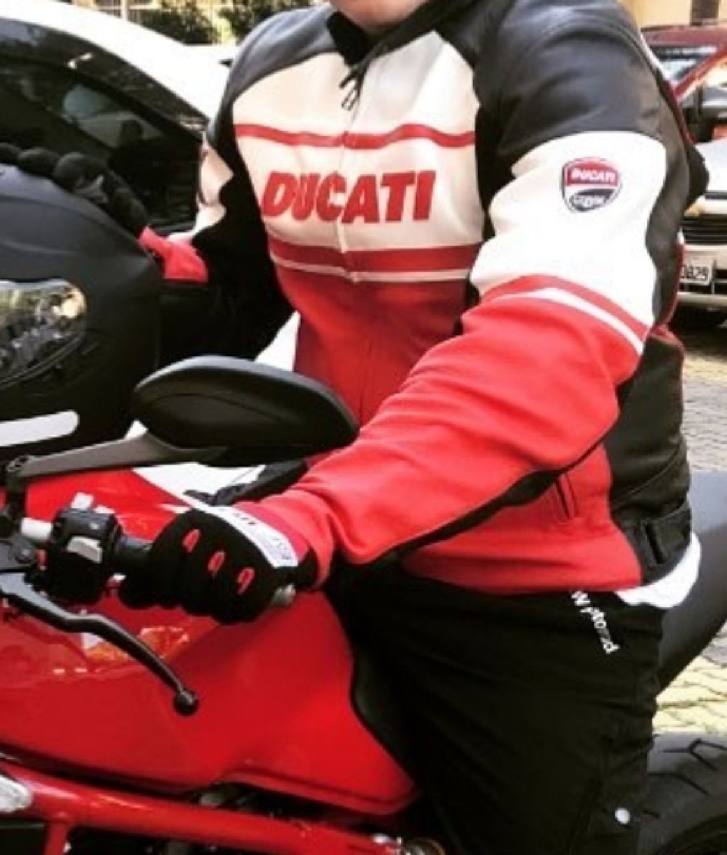 jaqueta couro ducati