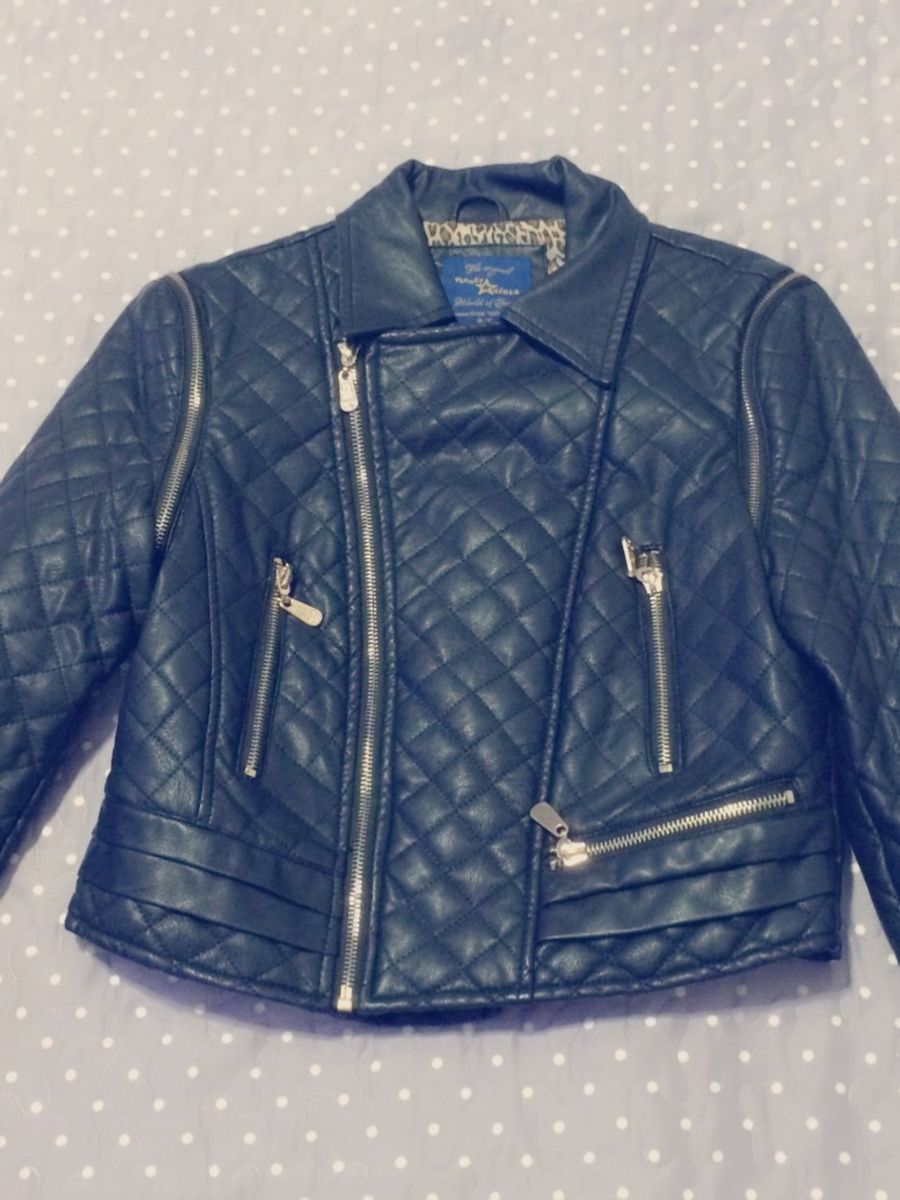 jaqueta de couro planet girl