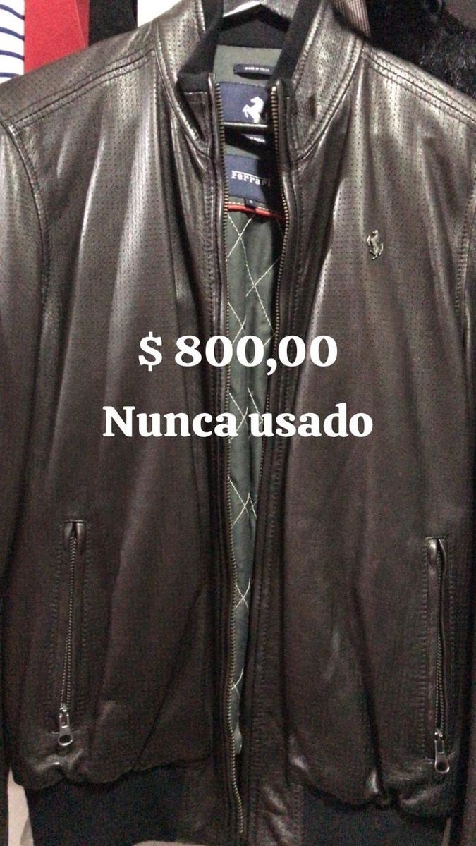 Jaqueta Couro Ferrari Original Ferrari Nunca Usado 104472057