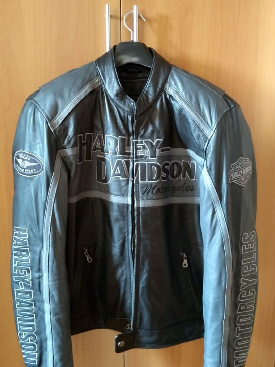 jaqueta de couro harley davidson masculina