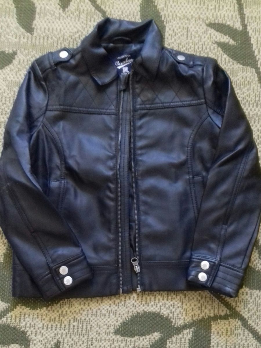 jaqueta couro menino