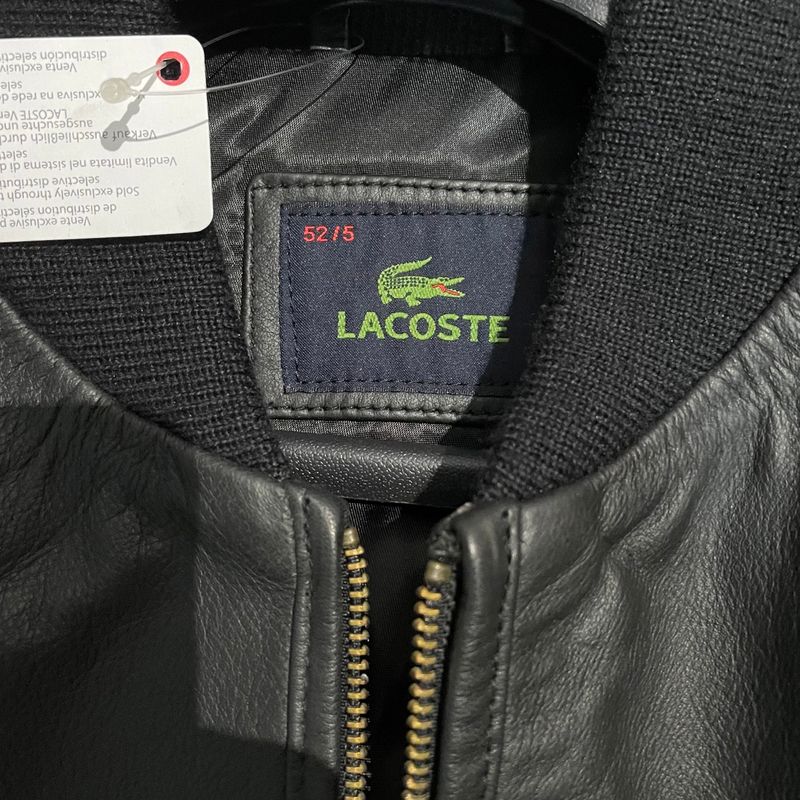 Jaqueta couro hot sale lacoste