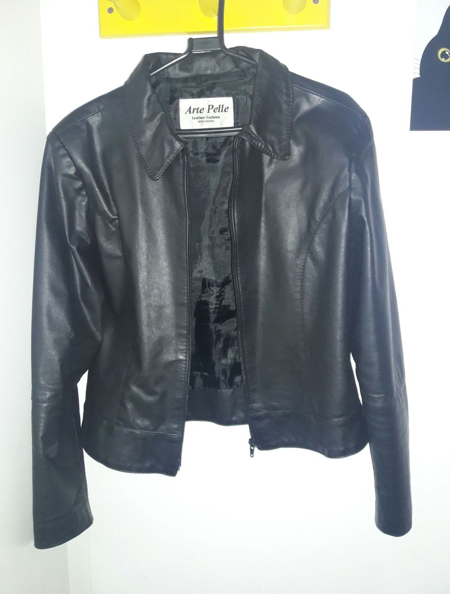 jaqueta de couro feminina enjoei