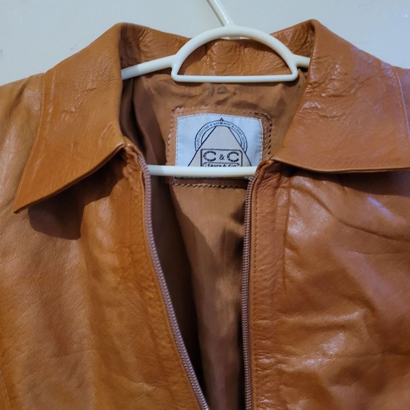 Jaqueta Couro Legítimo Marrom Couro E Cia Usado 105065070 enjoei