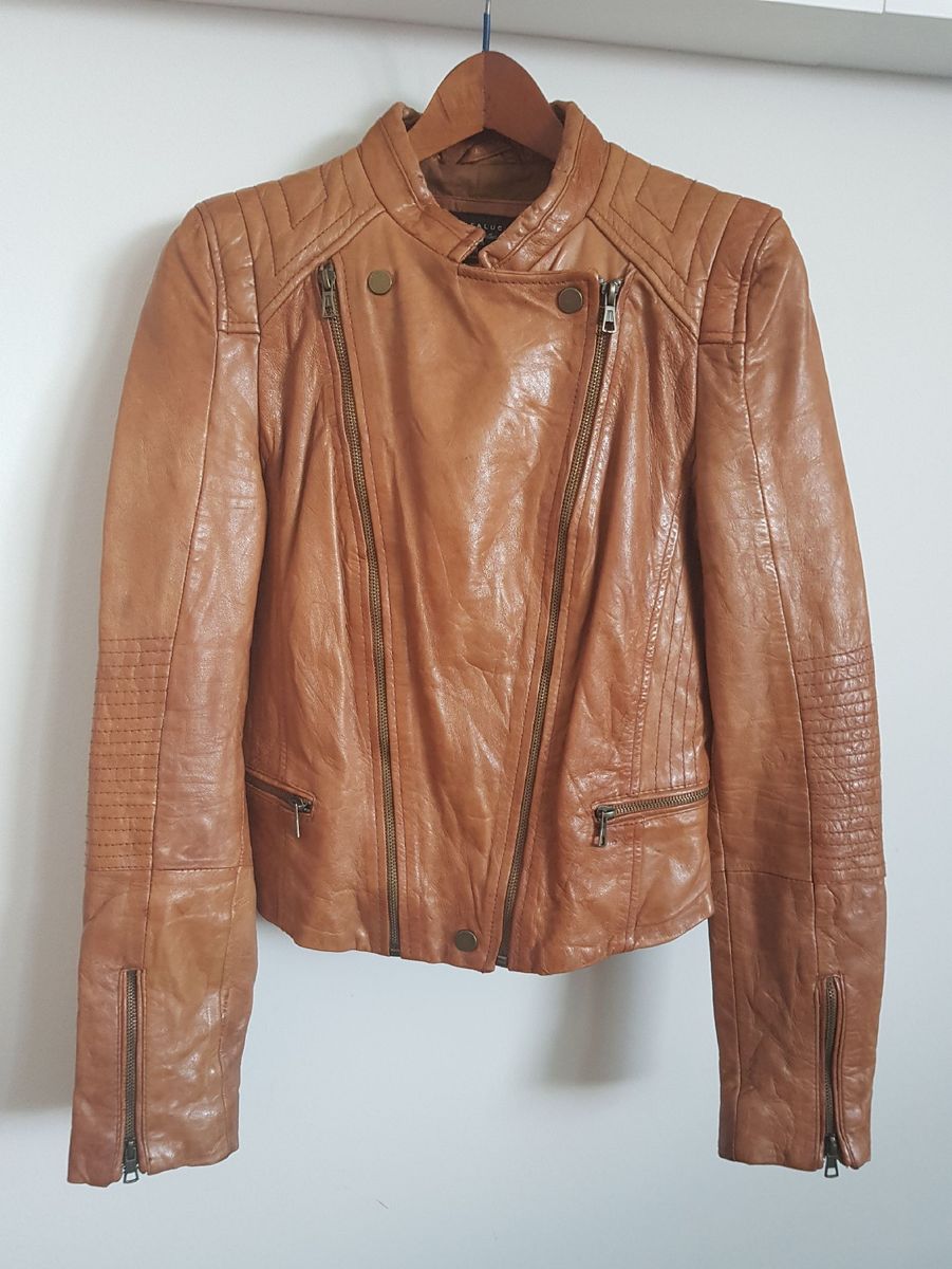 jaqueta de couro feminina enjoei