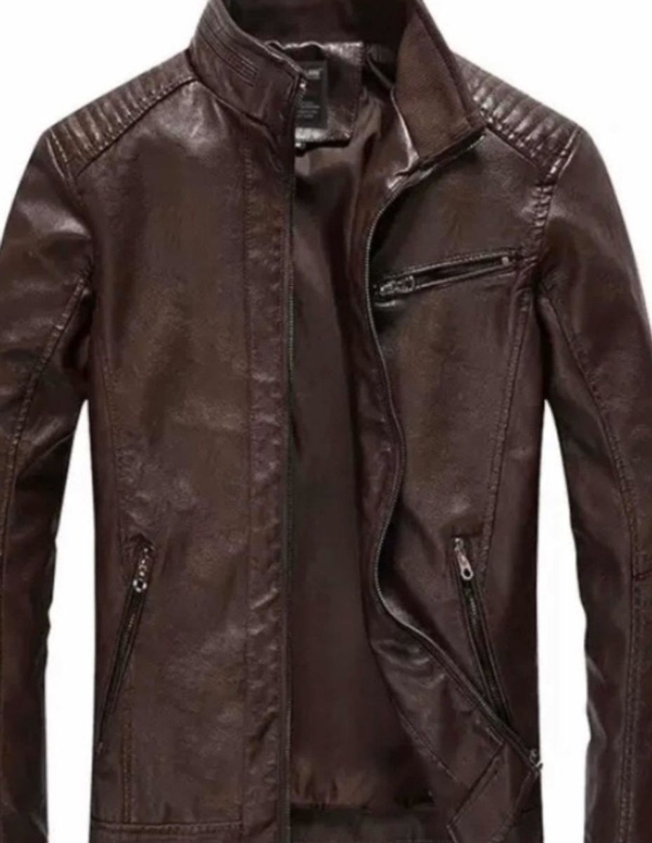 jaqueta couro masculina