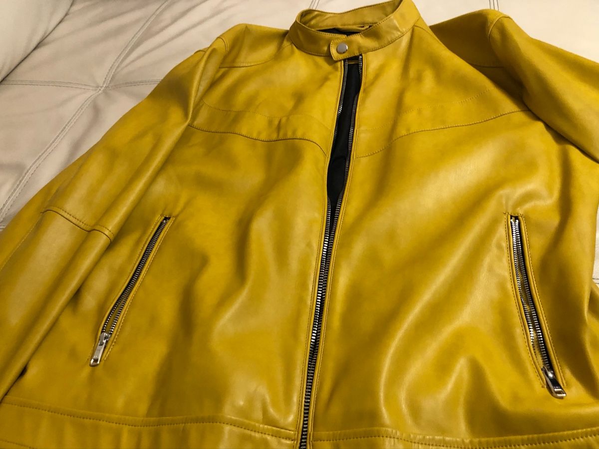 jaqueta masculina mostarda