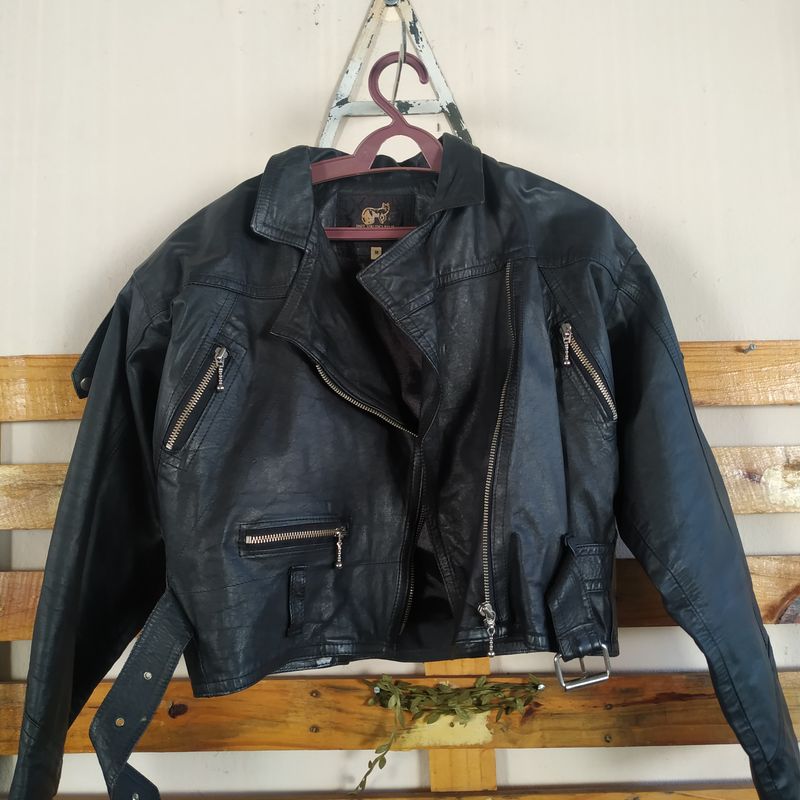 Jaqueta Couro Original Vintage Cgc Casaco Feminino Peles Do Sul Usado  86013476 enjoei