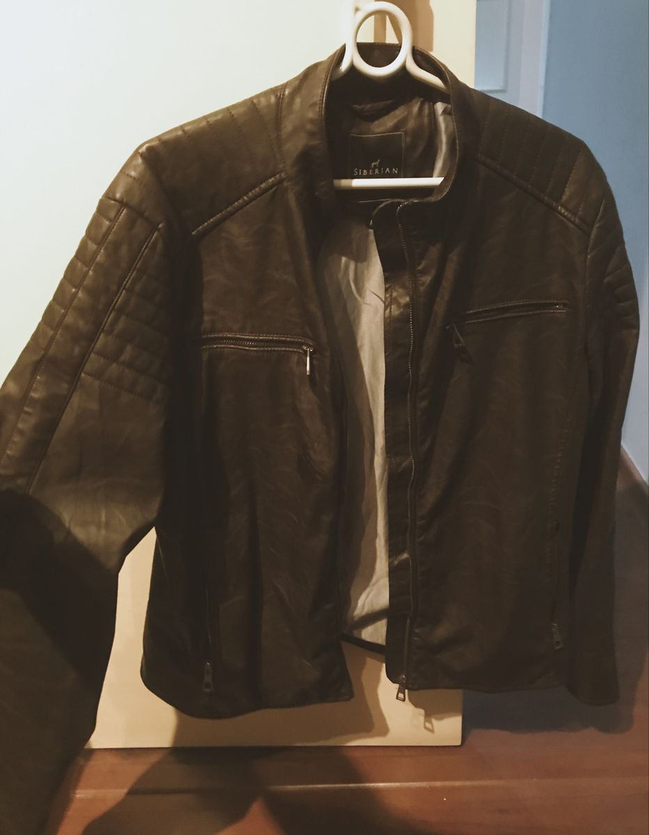 jaqueta de couro siberian