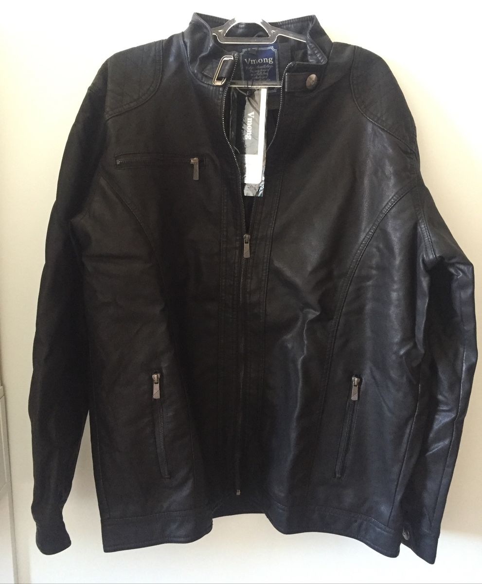 jaqueta couro sintetico masculina