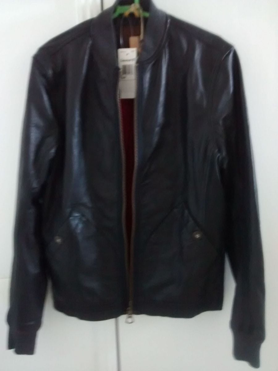 jaqueta de couro timberland