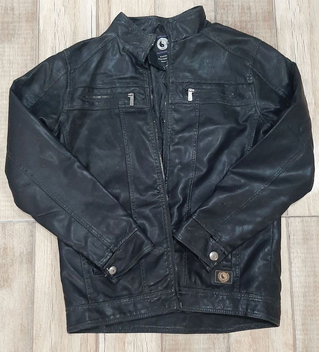 jaqueta de couro tony country