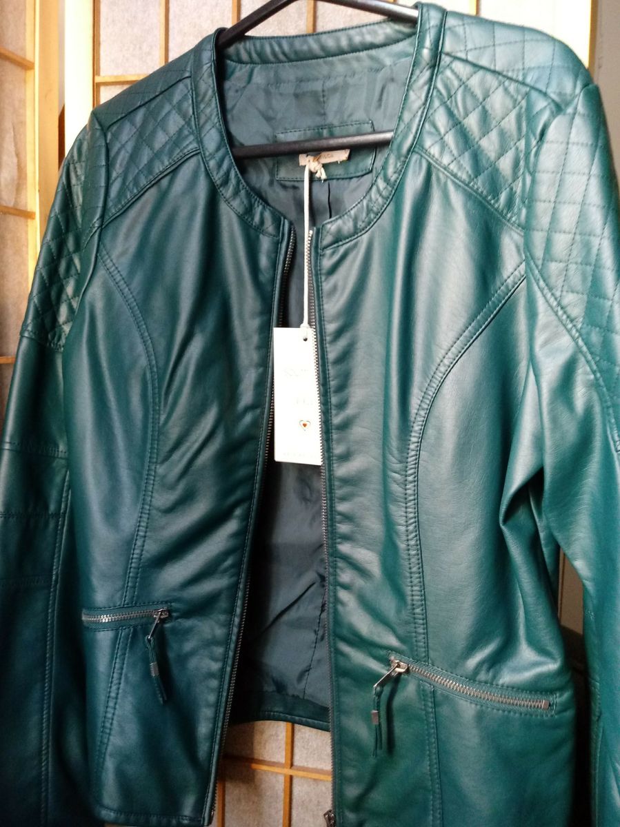 jaqueta verde feminina