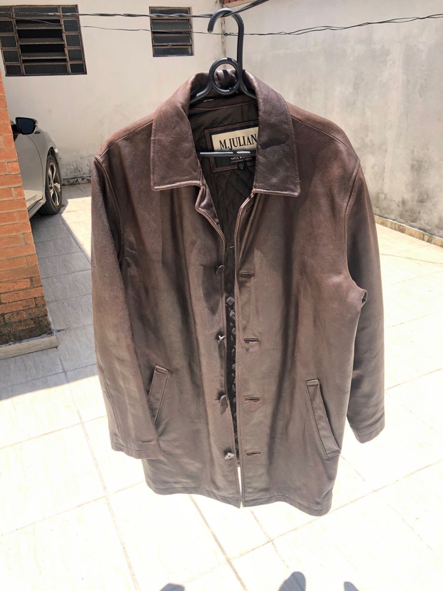 jaqueta de couro wilson leather