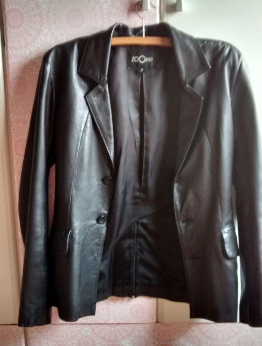 jaqueta de couro zoomp