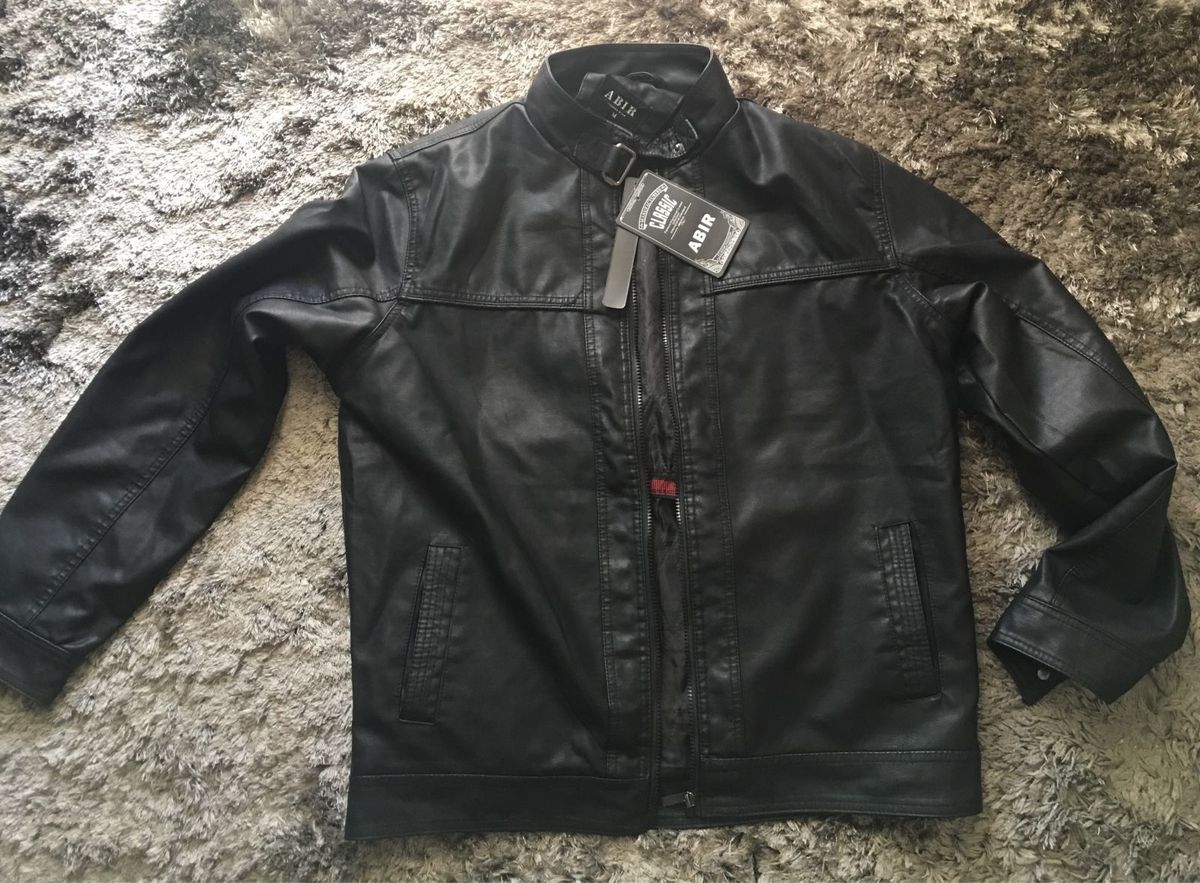 jaqueta de couro abir masculina